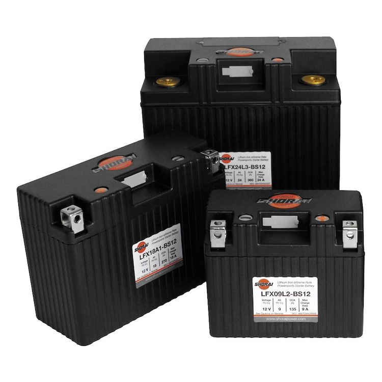 Lithium motorcycle battery