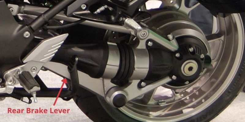 Rear brake lever - motorcycle
