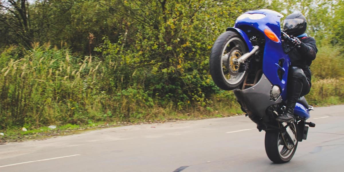 motorcycle wheelie