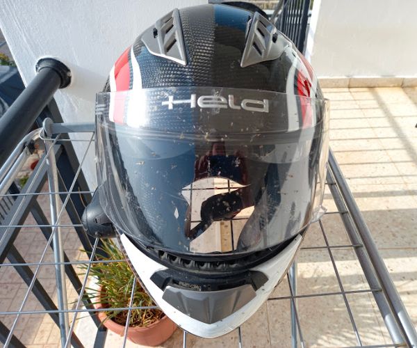 Clean a Motorcycle Helmet Visor - 1