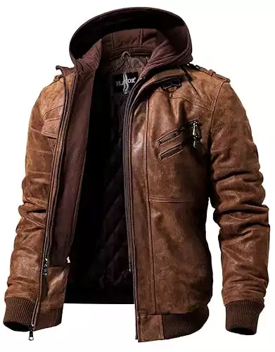 FLAVOR Leather Motorcycle Jacket